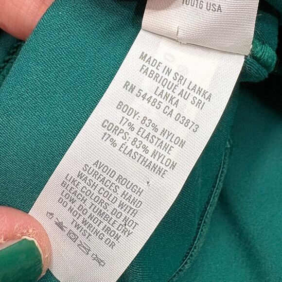 Offline by Aerie Size M Real Me Xtra Green Flare Jumpsuit One Piece Workout Yoga - Picture 8 of 14